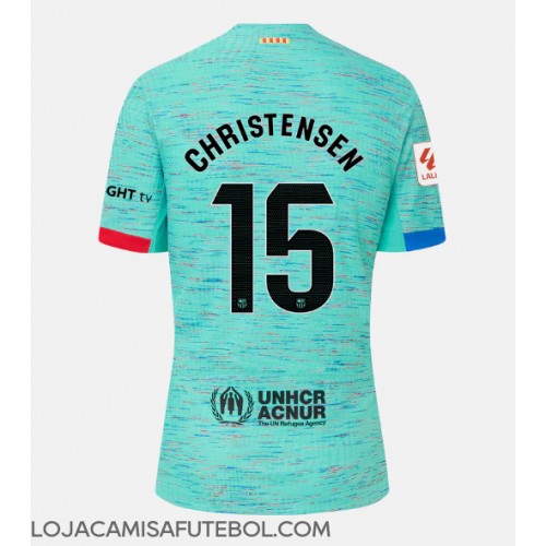 Camisa de Futebol Barcelona Andreas Christensen #15 Equipamento Alternativo 2023-24 Manga Curta